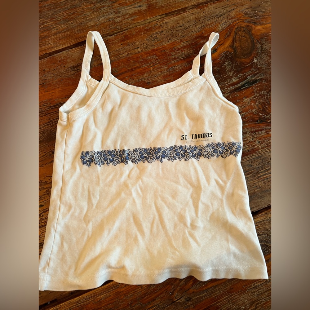 y2k trendy strappy st thomas tank vintage